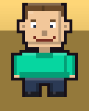 Pixel-Avatar von Tom & Jessica (junge Familie) (fiktiv)
